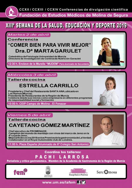 La 13ª Semana de la Salud, Educación y Deporte se celebra del 1 al 7 de abril bajo el lema Habilidades para una Convivencia Sana en Molina de Segura - 3, Foto 3