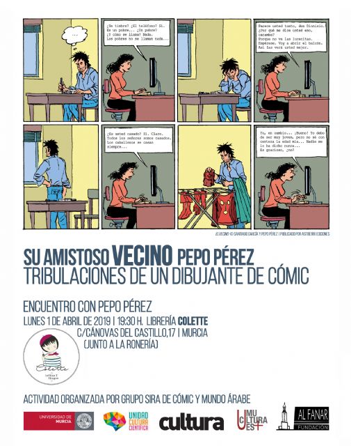 Las tribulaciones del dibujante de cómic Pepo Pérez en la Universidad de Murcia - 1, Foto 1