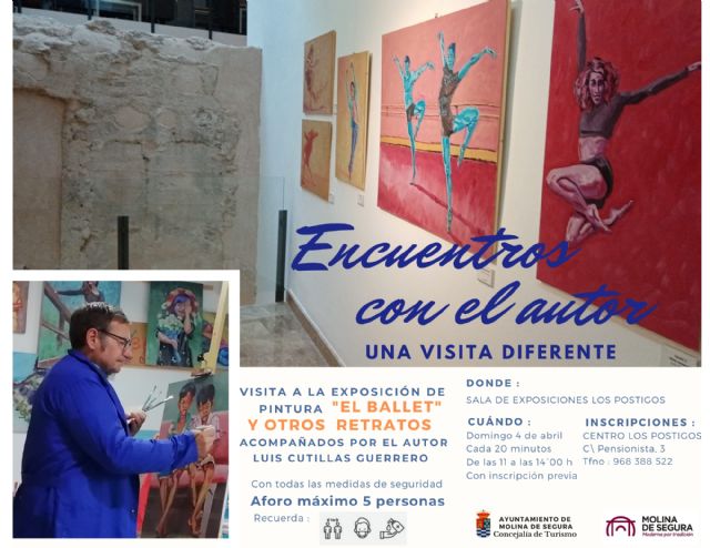 Encuentros con el Autor se estrena el domingo 4 de abril con la exposición EL BALLET Y OTROS RETRATOS, de Luis Cutillas Guerrero, en el Centro Los Postigos de Molina de Segura - 1, Foto 1