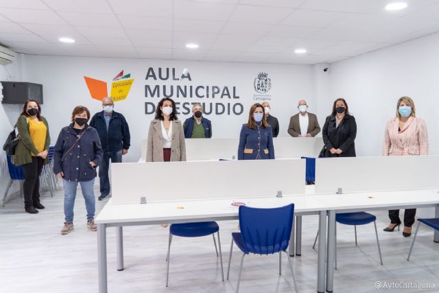 La Palma pone en marcha su aula de estudio, la sexta de Cartagena - 1, Foto 1