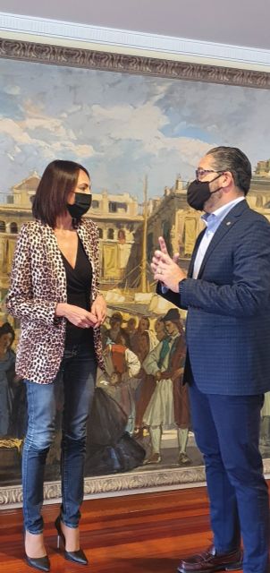 Primera reunión de la consejera Valle Miguélez con responsables de la Cámara de Comercio de Murcia - 1, Foto 1