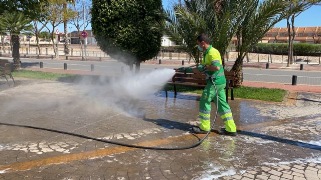 Continúan las labores de limpieza y desinfección en espacios públicos - 1, Foto 1