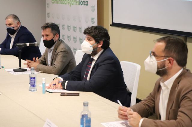 López Miras clausura un encuentro de trabajo junto a los regantes de la comarca del Guadalentín - 1, Foto 1