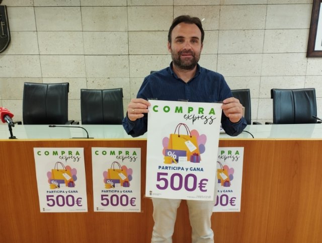 La campaña “Compra Express” sorteará un premio de 500 euros a consumir en un mínimo de 10 de los comercios participantes para apoyar al comercio de Totana, Foto 1