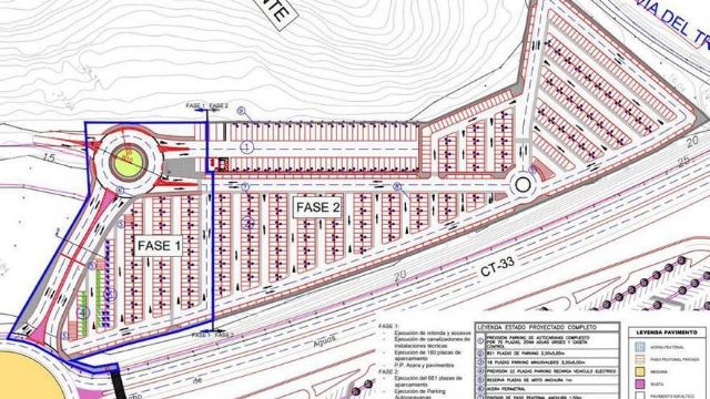 Aparcamiento disuasorio y caravanas en Cartagena frente al hospitalde Santa Lucía - 1, Foto 1