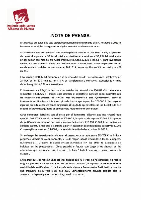 El PSOE insiste en los Presupuestos 2023 su apuesta por dejar los servicios públicos en manos privadas - 2, Foto 2
