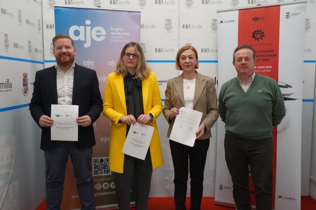 El Ayuntamiento de Jumilla firma un convenio de colaboración con la Asociación de Jóvenes Empresarios de la Región de Murcia - 1, Foto 1