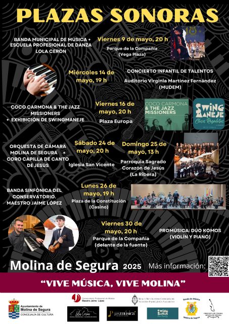 La Concejalía de Cultura acerca la música a toda la ciudadanía con el programa PLAZAS SONORAS. VIVE MÚSICA, VIVE MOLINA 2025 del 9 al 30 de mayo - 2, Foto 2