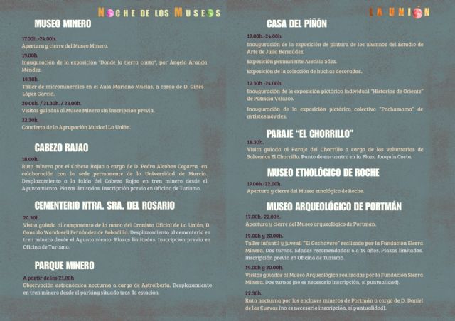 La Unión presenta el cartel y la programación completa de la noche de los museos 2026 - 2, Foto 2
