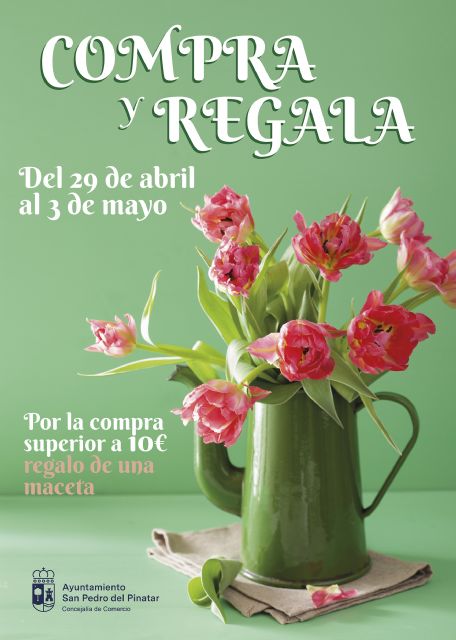 Los comercios pinatarenses regalan cientos de macetas por el Día de la madre - 3, Foto 3