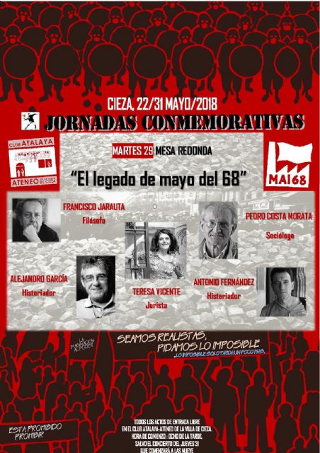 Mesa redonda El legado de mayo del 68 en el Club Atalaya - 1, Foto 1