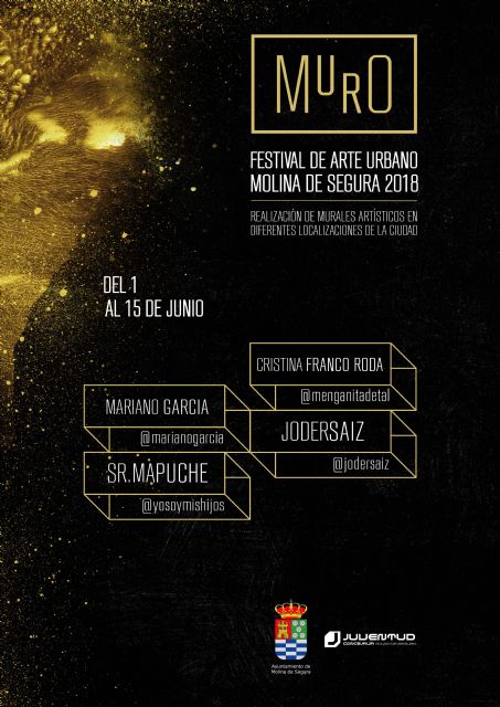 La Concejalía de Juventud organiza el Festival de Arte Urbano de Molina de Segura MURO 2018 - 1, Foto 1