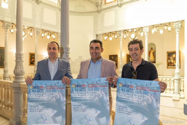 Más de medio millar de atletas nadarán, pedalearán y correrán en el Triatlón SERTRI ´Ciudad de Cartagena´ - 1, Foto 1