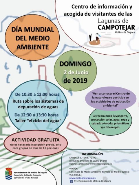 El Centro de Información y Acogida de Visitantes de Las Lagunas de Campotéjar  Salar Gordo de Molina de Segura celebra el Día Mundial del Medio Ambiente el domingo 2 de junio - 1, Foto 1
