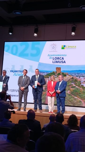 Lorca revalida el máximo galardón 'Pajaritas Azules' por impulsar el reciclaje de papel y cartón - 1, Foto 1