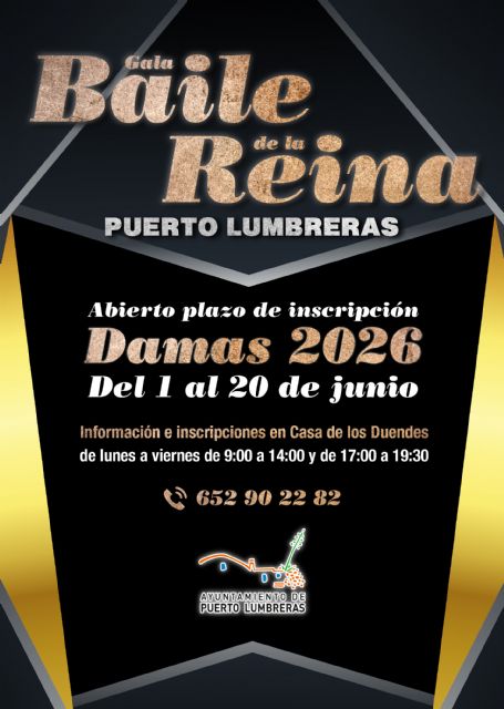 El Ayuntamiento de Puerto Lumbreras abre el plazo de inscripción de damas para el Baile de la Reina 2026 - 2, Foto 2