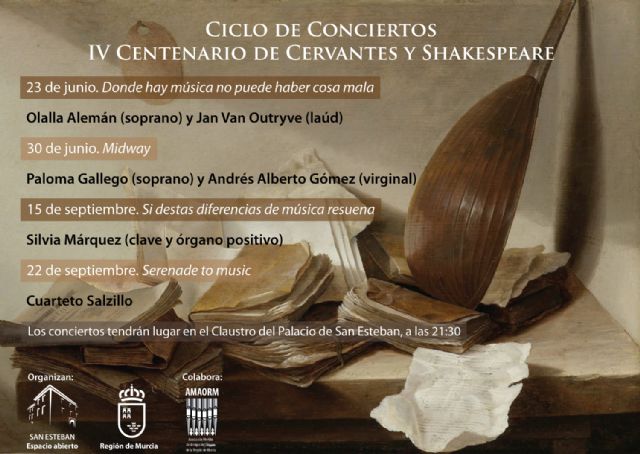 El claustro del Palacio de San Esteban recibe a la soprano Paloma Gallego y al músico Andrés Alberto Gómez en el ciclo de música antigua - 1, Foto 1