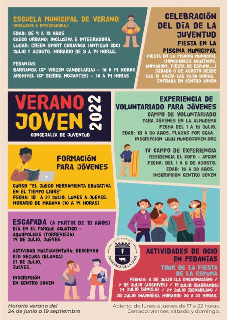 La programación 'Verano Joven' del Ayuntamiento de Caravaca incluye escapadas y experiencias de voluntariado junto a actividades de ocio y formación - 1, Foto 1