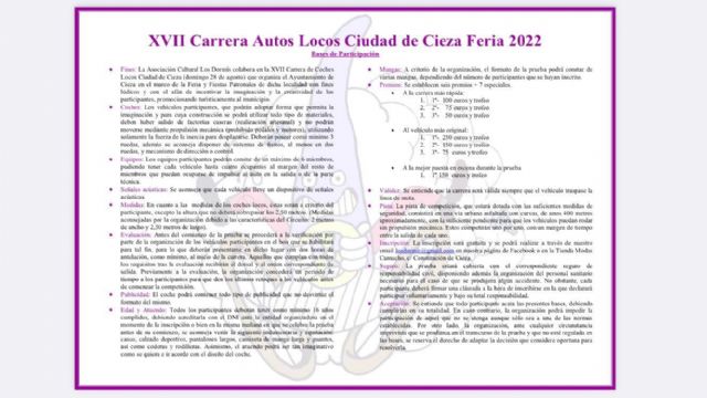 Los Dormis abren el plazo de inscripción de la XVII Carrera de Autos Locos Ciudad de Cieza - 1, Foto 1