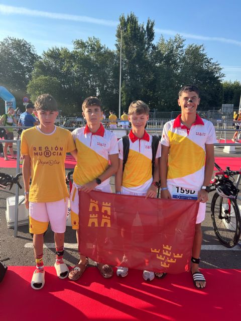Gran actuación del triatlón murciano en el campeonato de España de triatlón por autonomías celebrado en Tudela - 2, Foto 2
