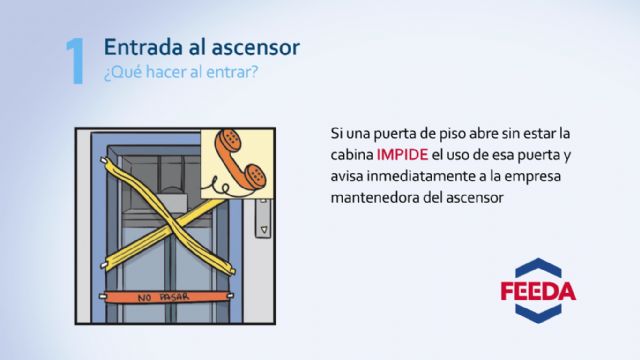 Campaña de la Asociación Empresarial de Ascensores de FREMM con el objetivo cero accidentes en el uso de cabinas y escaleras mecánicas - 4, Foto 4