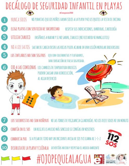 El 1-1-2 Región de Murcia se suma a una campaña nacional de concienciación para evitar los ahogamientos infantiles - 2, Foto 2