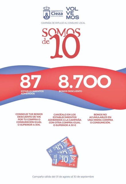 Ochenta y siete establecimientos se adhieren a la campaña de Comercio SOMOS DE 10 - 1, Foto 1