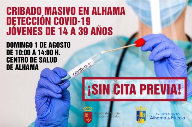 Llamamiento a la poblacin de 14 a 39 aos para cribado masivo (deteccin Covid-19), Foto 1