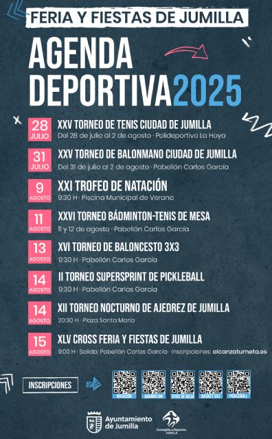 Deportes presenta la Agenda Deportiva de la Feria y Fiestas Patronales 2025 - 1, Foto 1