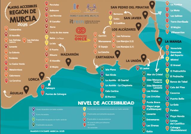 FAMDIF termina la evaluación de 74 playas de la Región de Murcia - 1, Foto 1