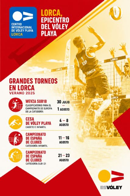 Lorca será protagonista del mejor vóley playa nacional durante el mes de agosto con cuatro grandes eventos deportivos - 3, Foto 3