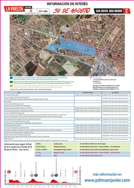 San Javier vivirá mañana  la gran fiesta del ciclismo con el final de la 6° etapa de La Vuelta - 3, Foto 3