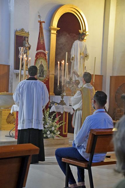 La misa de romero de San Benito Abad fue interpretada musicalmente por el tamborilero de Bollullos Alejandro Rodríguez Bonilla - 1, Foto 1