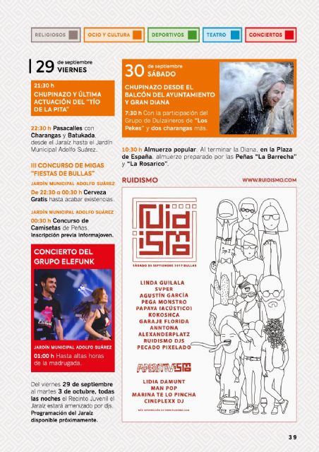 Bullas celebra durante los próximos cinco días sus Fiestas Patronales - 1, Foto 1