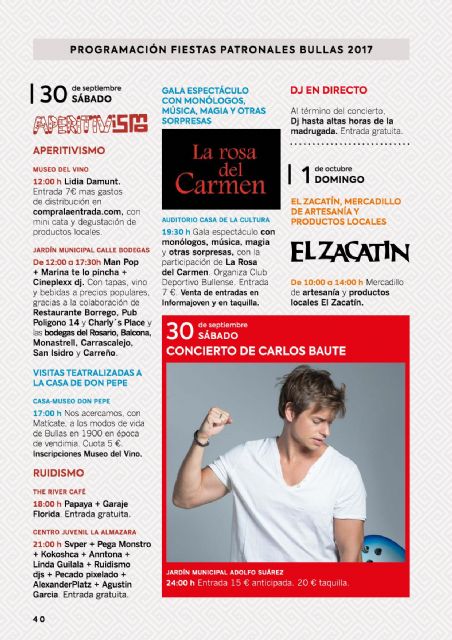 Bullas celebra durante los próximos cinco días sus Fiestas Patronales - 2, Foto 2