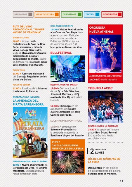 Bullas celebra durante los próximos cinco días sus Fiestas Patronales - 3, Foto 3