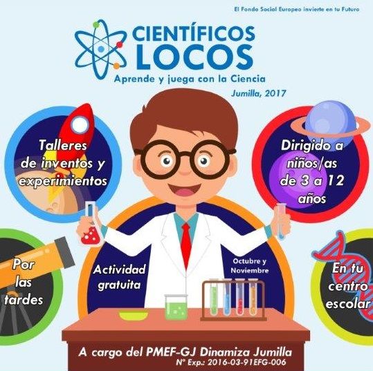 Dinamiza Jumilla pondrá en marcha en los colegios la actividad lúdico-didáctica 'Científicos Locos' - 1, Foto 1