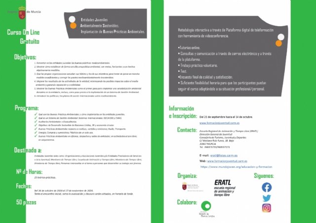 Curso online gratuito Entidades juveniles ambientalmente sostenibles. Implantacin de buenas prcticas, Foto 1