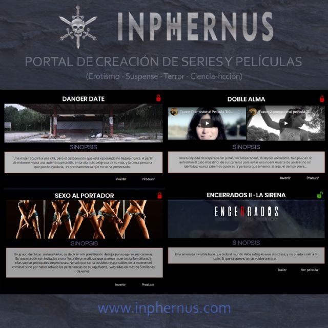 Nace Inphernus: un portal de creación de películas y series, de terror y suspense - 2, Foto 2