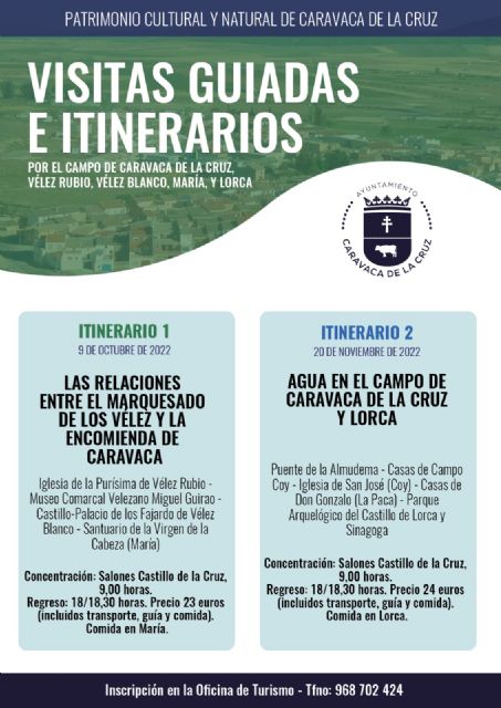 Turismo oferta nuevos recorridos guiados por el campo de Caravaca y territorios de municipios colindantes - 1, Foto 1