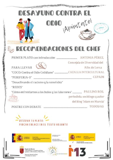 El M13 acogerá, este viernes, la actividad 'Desayuno contra el Odio' que consistirá en una jornada técnica para la prevención del racismo y la xenofobia y el discurso del odio - 3, Foto 3