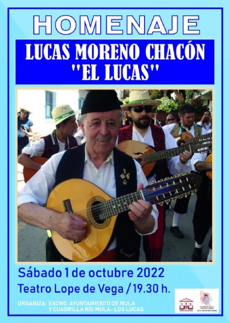 Mula rinde homenaje a Lucas Moreno Chacón ‘El Lucas’ por su larga trayectoria en la difusión y promoción del folclore regional - 1, Foto 1