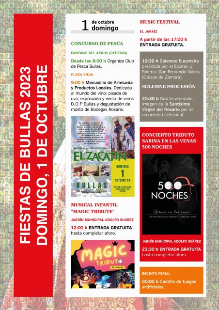 Bullas celebra a su patrona la Virgen del Rosario durante los próximos cinco días - 1, Foto 1