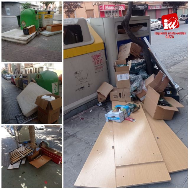 IU-Verdes responsabiliza a Tomás Rubio del amontonamiento de basura en Cieza - 1, Foto 1