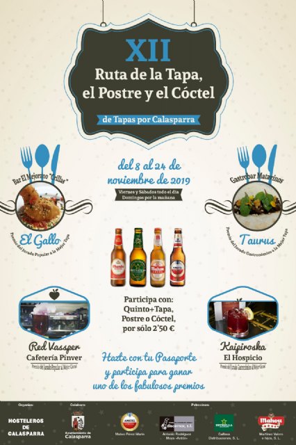 XII ruta de la tapa, el postre y el cóctel 2019 - 1, Foto 1