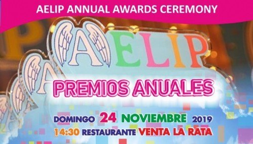 AELIP will celebrate its "ANNUAL AWARD OF AWARDS" on November 24 in Totana