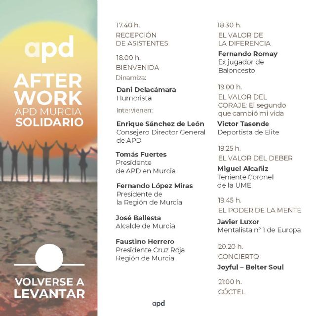 APD organiza un afterwork solidario en beneficio de los damnificados de la DANA en Murcia - 4, Foto 4