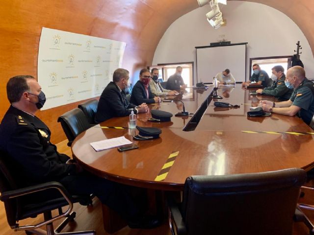 El alcalde de Lorca preside la Mesa de Seguridad - 1, Foto 1