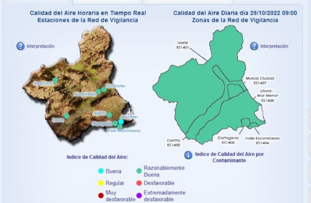 Desactivados los niveles por partículas en suspensión tanto en el Valle de Escombreras como en Mompean - 1, Foto 1