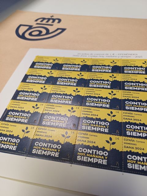 Correos pone en circulación hoy un sello dedicado a la DANA 2024 con el lema Contigo hoy, mañana y siempre - 2, Foto 2